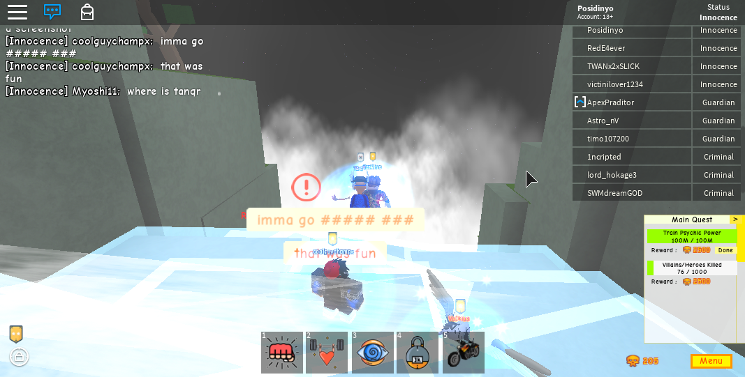 Omg In Game With Tanqr Fandom - innocence game roblox