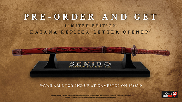 sekiro shadows die twice pre order