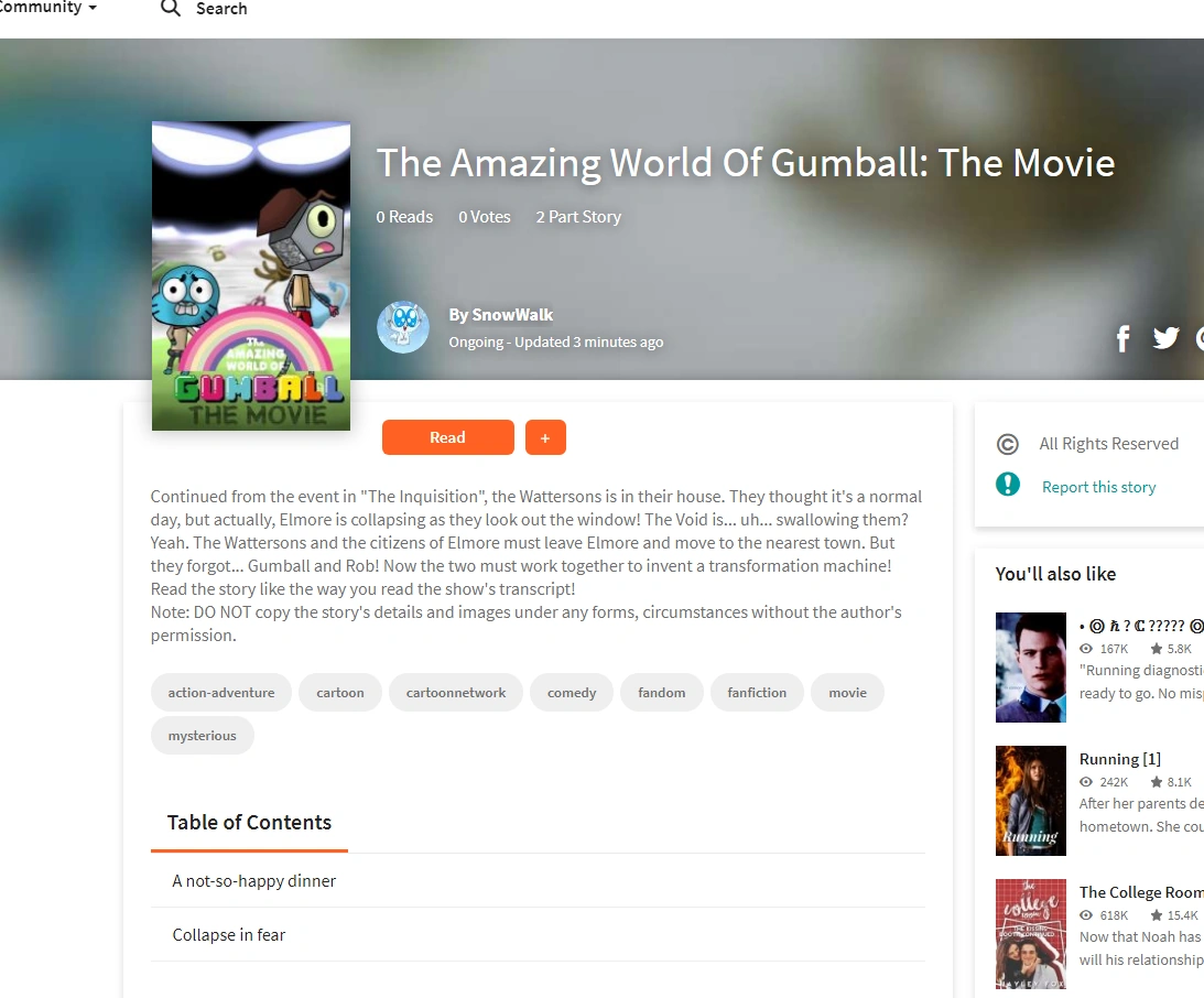 TAWOG The Movie fanfic finally released! Fandom