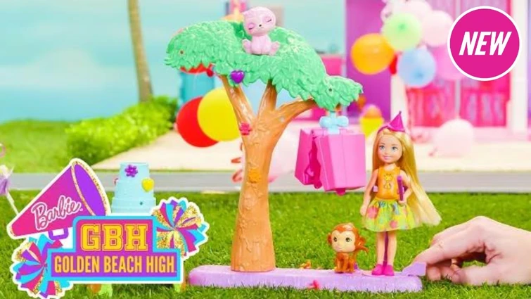 ✨ GLITTER BIRTHDAY SURPRISE for CHELSEA! 🎂 DIY ICE CREAM BALLOONS!🍦🎈 | Golden Beach High | @Barbie