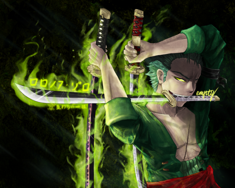 Zoro Haki Enma One Piece, an art print by Anime & Manga aesthetic