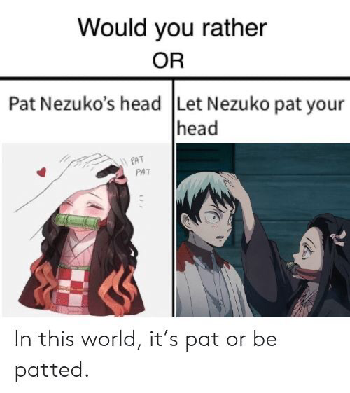 Featured image of post Anime Head Pat Meme Nice meme did your mother make it