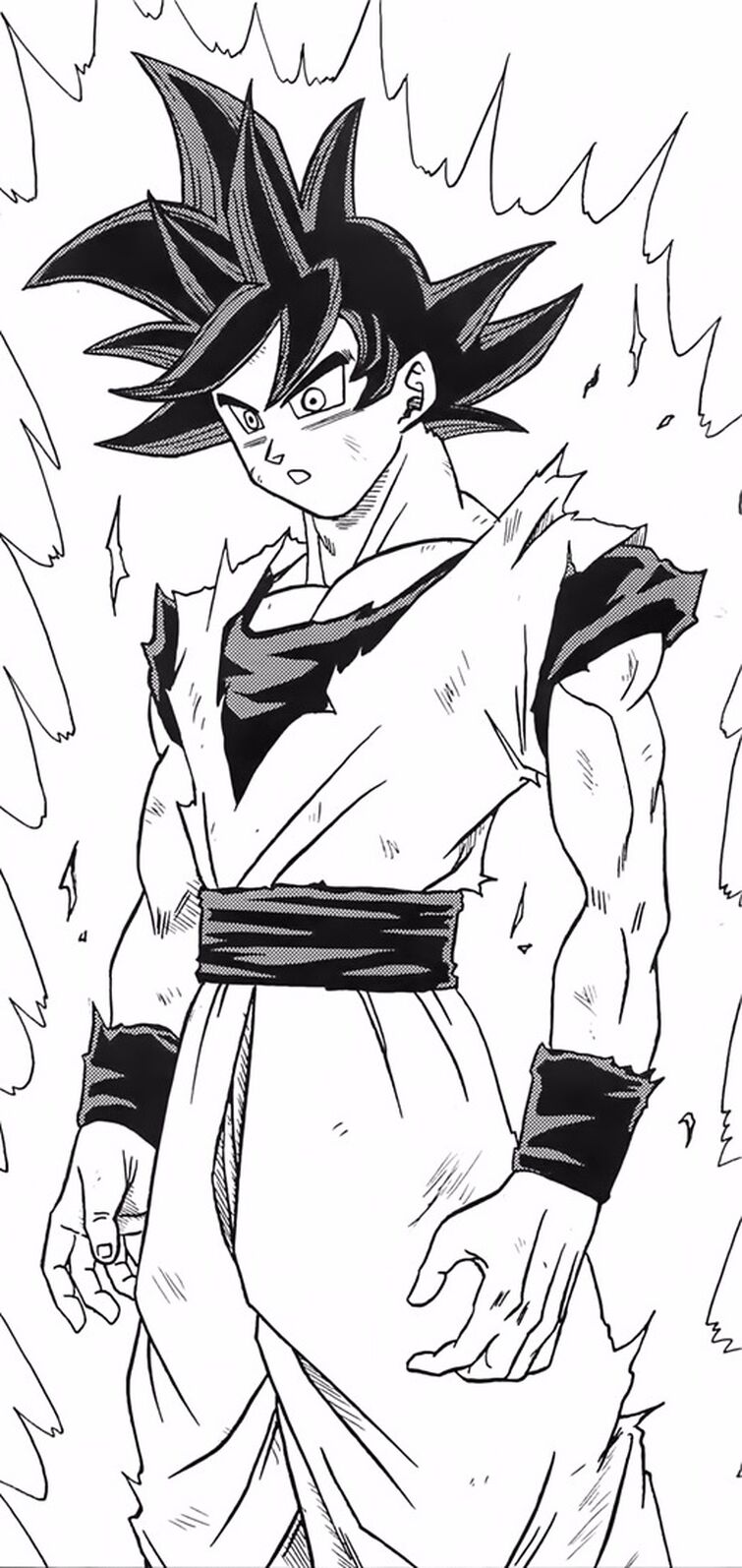 Speed Drawing Anime - Ultra Instinct Goku (Dragon Ball Super)