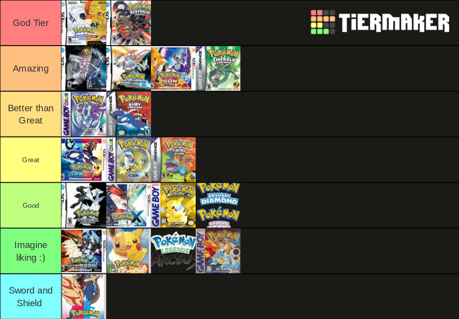 Best Exclusive Pokemon Tier List For Pokemon Brilliant Diamond & Shining  Pearl (BDSP)