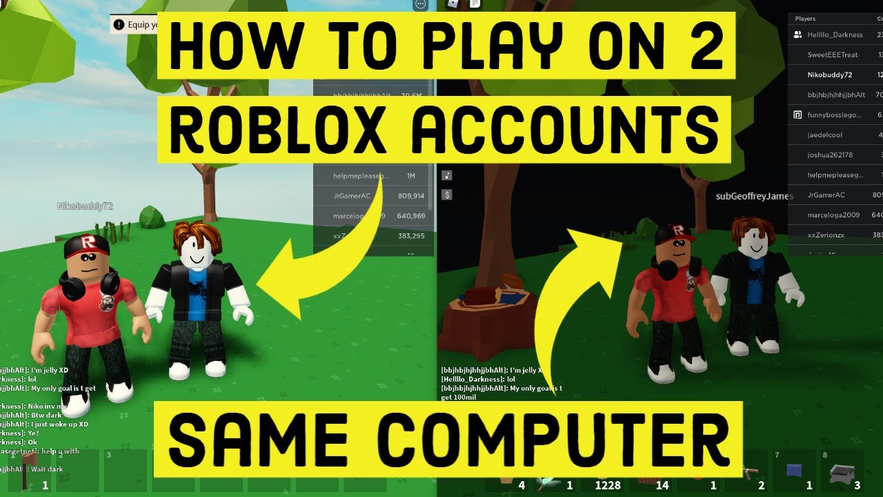 How To Have 2 Act On The Same Pc Fandom - how to play roblox with two accounts