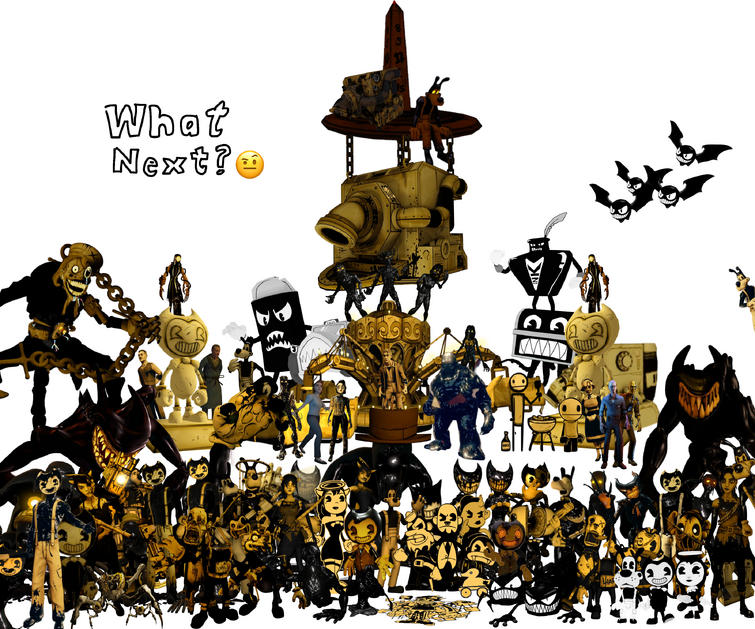 Bendy in Nightmare Run - All Bosses 