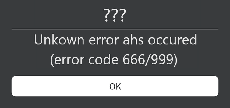 Roblox Error Code 1001. What? 