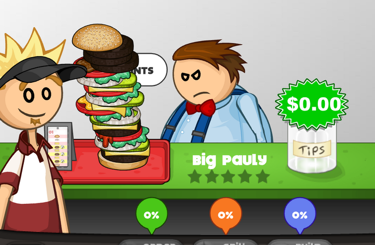 Papa's Burgeria: Part 1//Papa Louie Games 