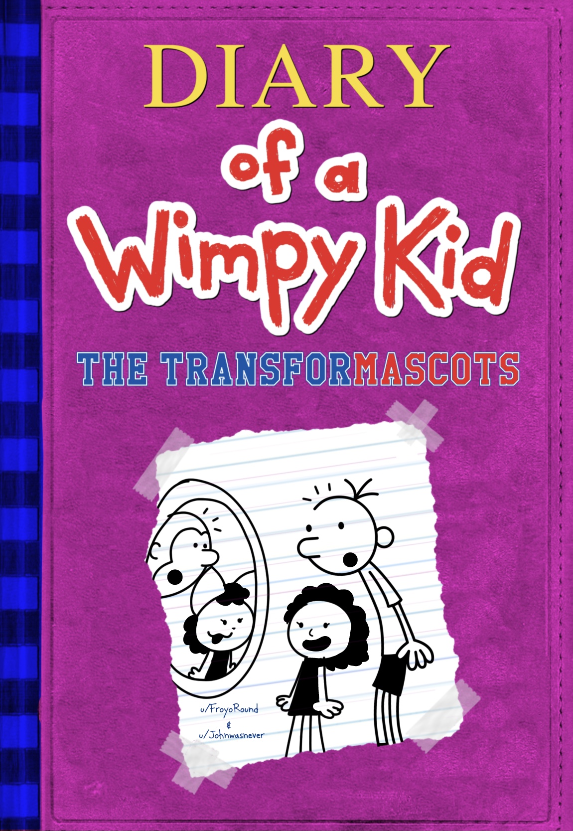 Diary of a Wimpy Kid Transformascots ( Cover & Page 1 ) Greg’s my fav