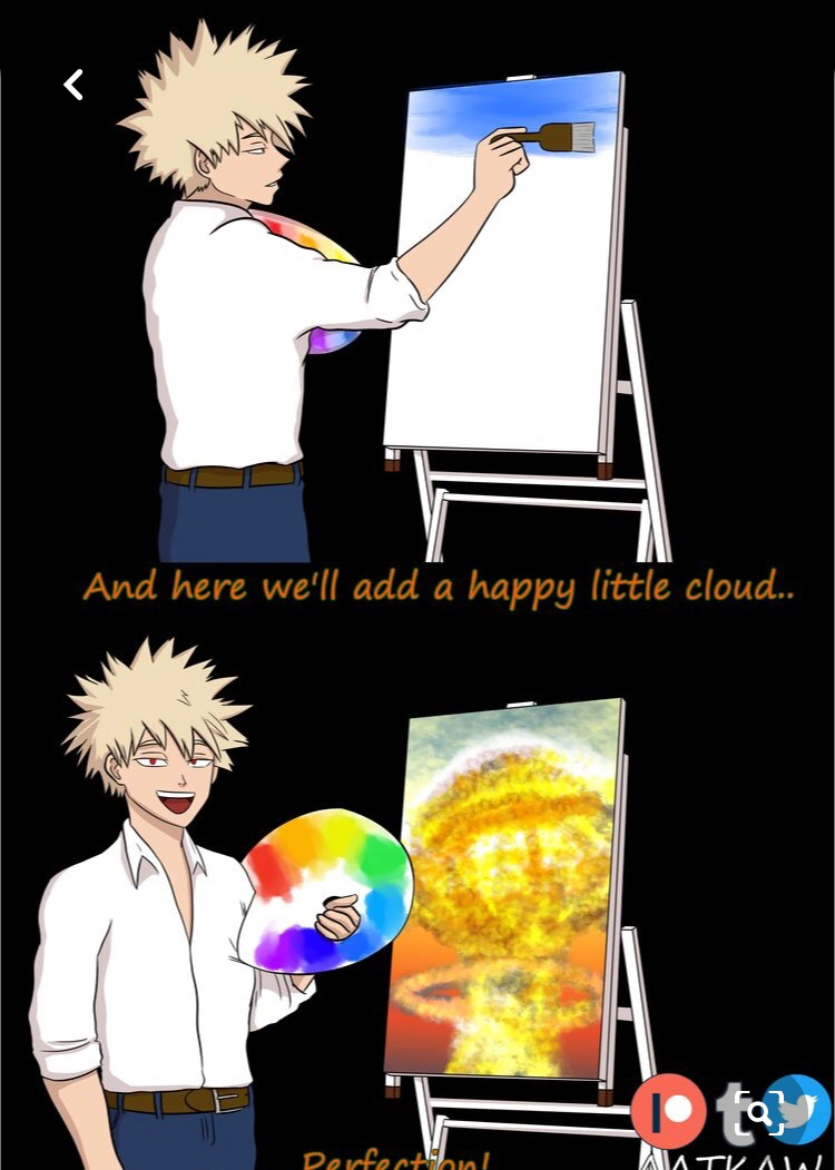 If U Can Find Anything Bob Ross And Mha Related Put It On Here Ur Welcome In Advance I Ll Start Fandom