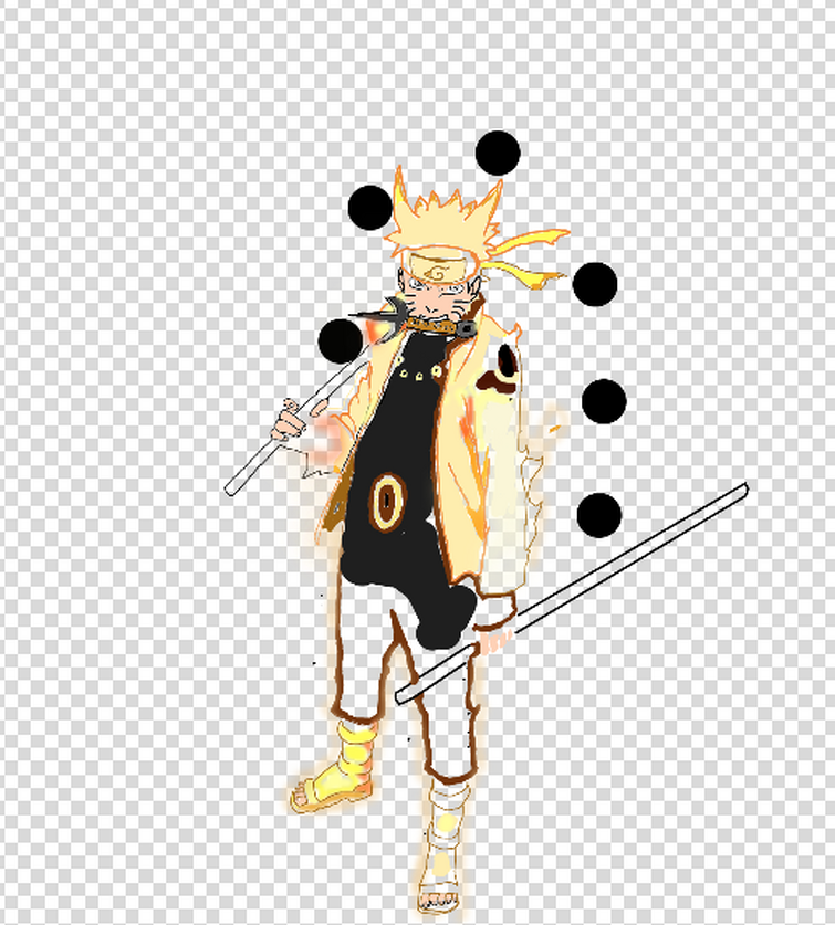 My Six Paths Sage Mode Naruto Drawing Progress #2