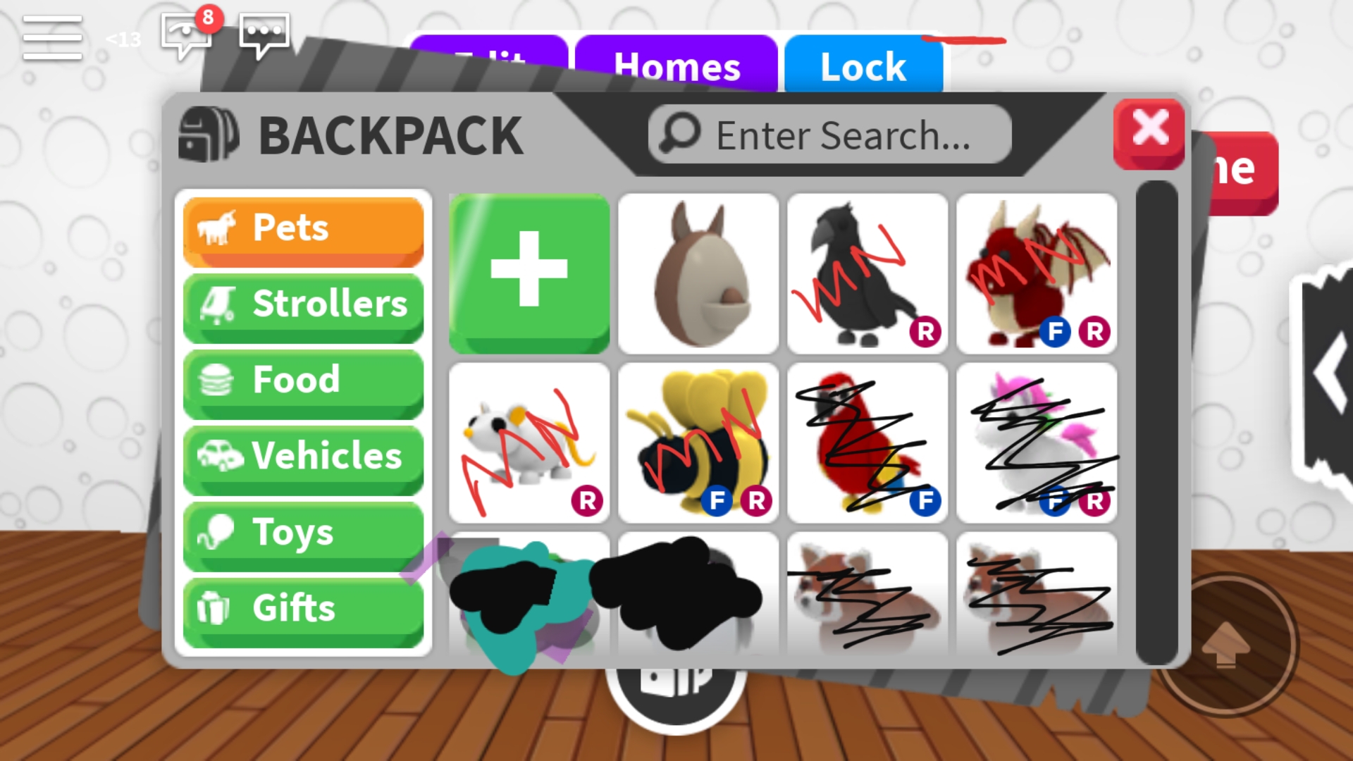 Trading Pets From My Inventory Fandom - roblox gfx with adopt me pets