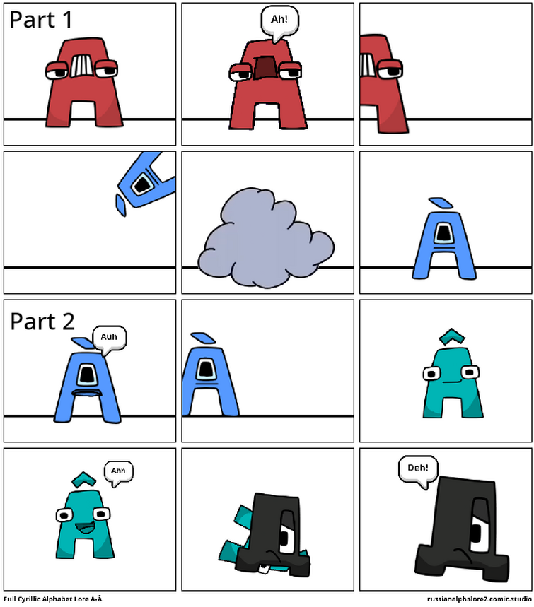 Swapped Alphabet Lore (My Version): Words Part 1 - Comic Studio