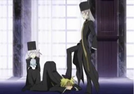The Bishops in mourning attire.