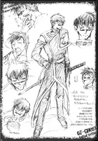 Early concept art for Hyuuga.