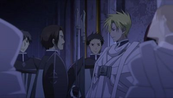 Imperial guardsmen, armed with spears.