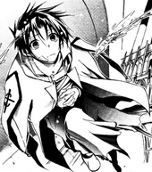 Teito in his church clothes.