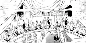 Baptism Ceremony in the manga