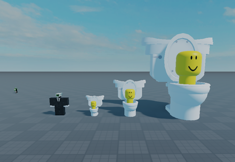 VIREI VARIAS SKIBIDI TOILET DIFERENTES NO ROBLOX 