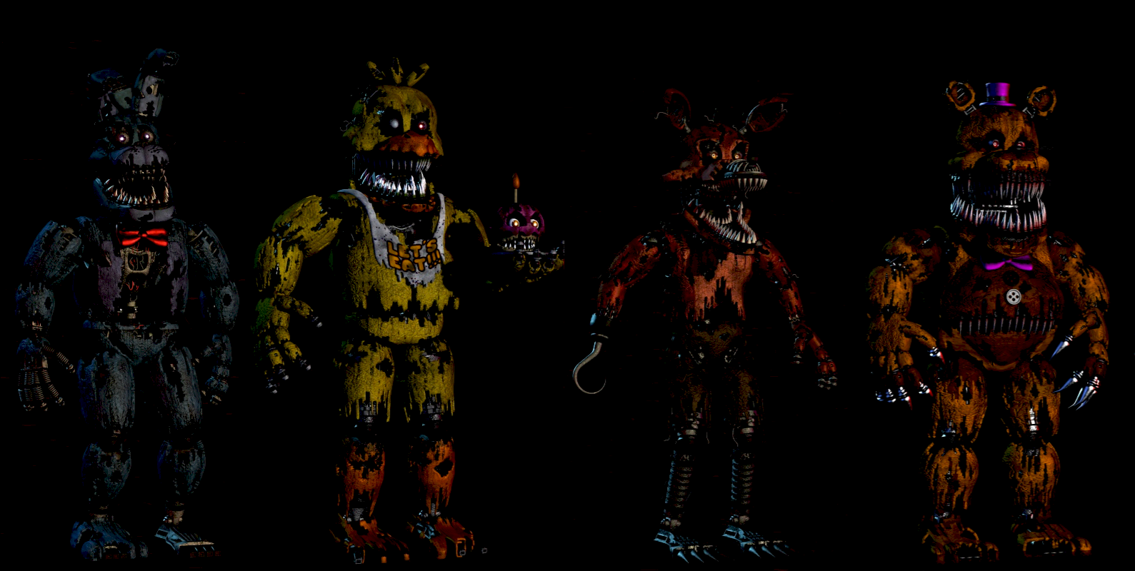 Are we sure the Nightmare Animatronics' sizes from FNaF 4's extra menu ...