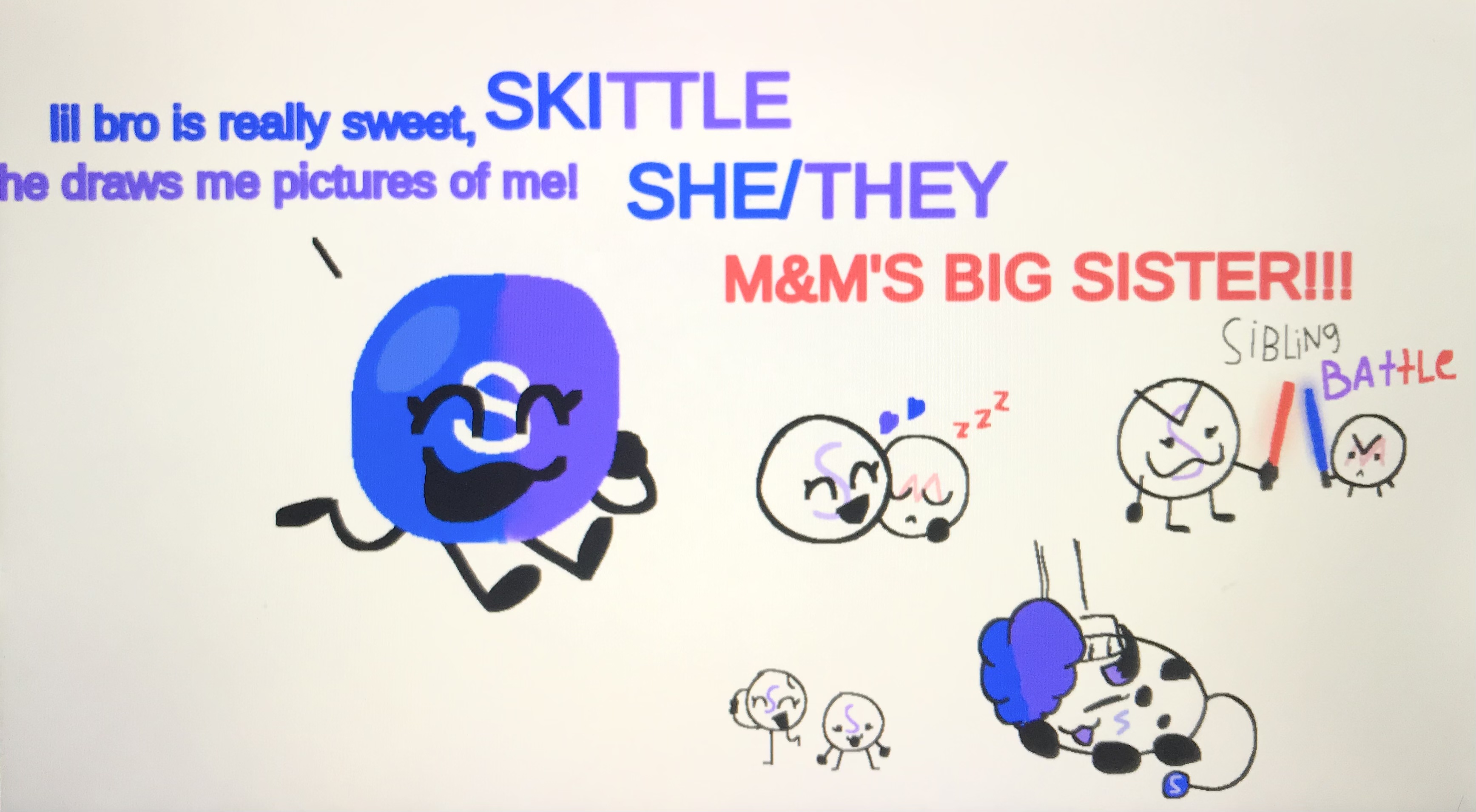 M&M’S SISTER!!! 💜💙 Fandom