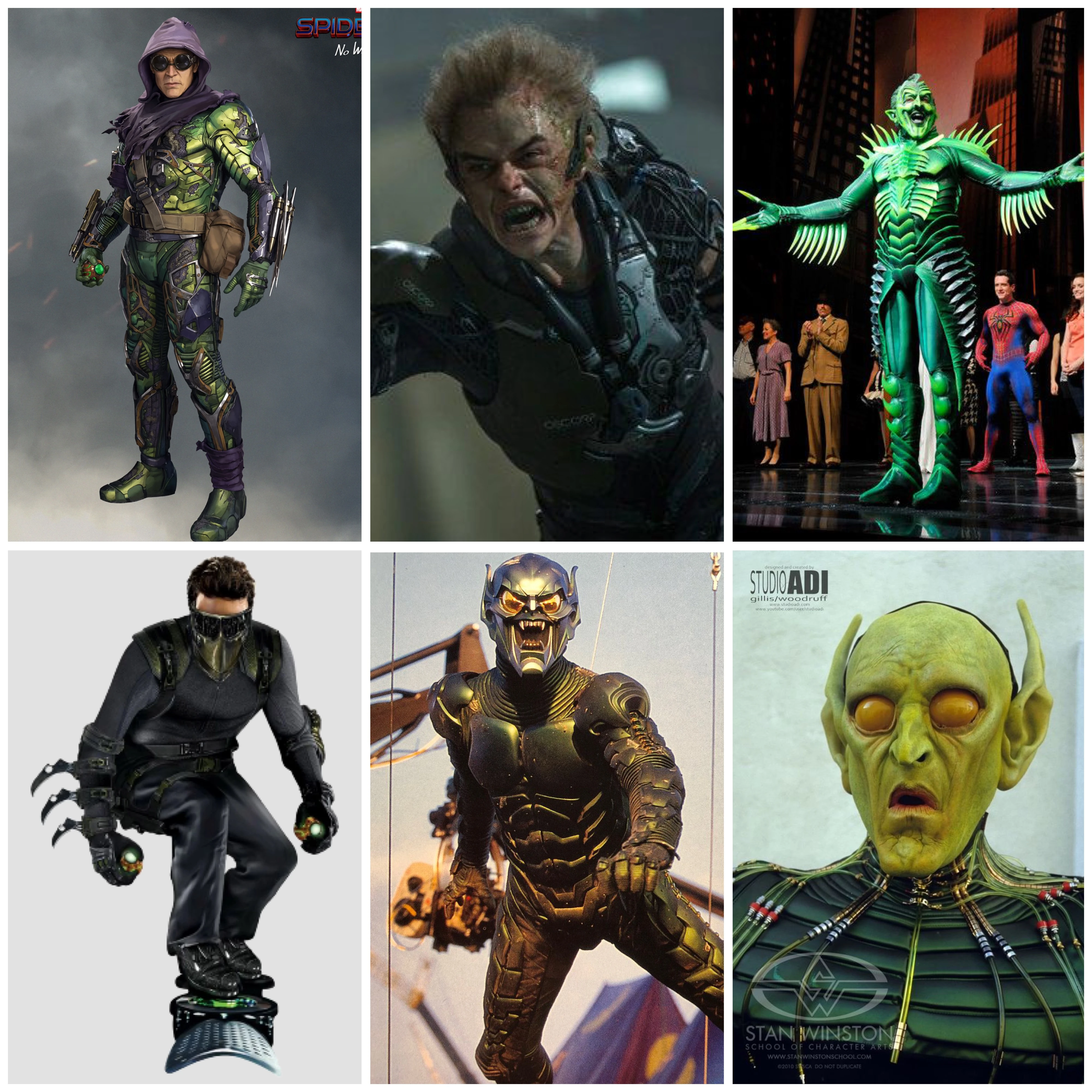 Favorite live action Green Goblin design? | Fandom