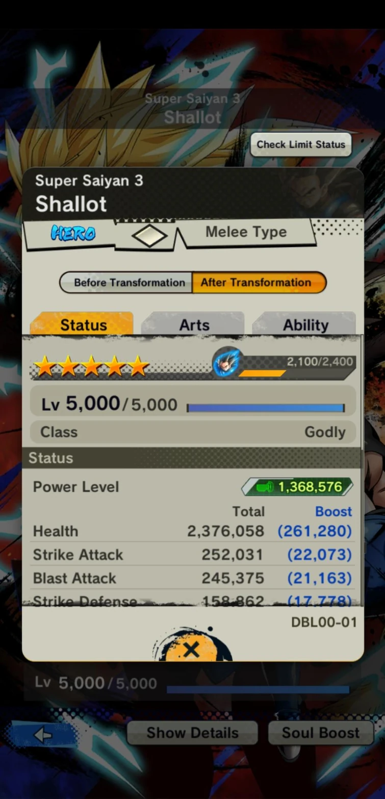 Shallot estimed Power Level? Fandom