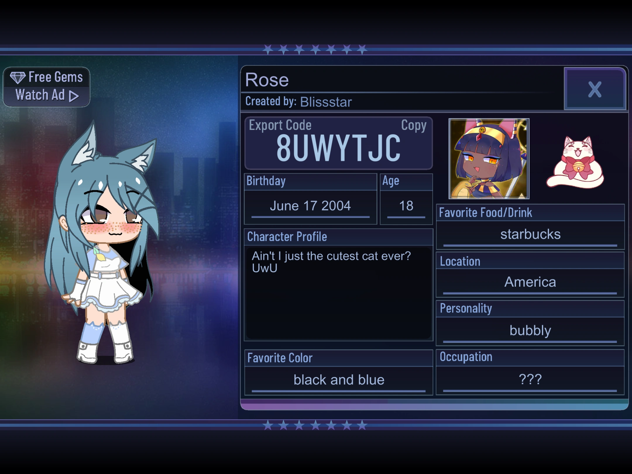 Here Is A Free Character Just Please Credit Me If You Use Fandom