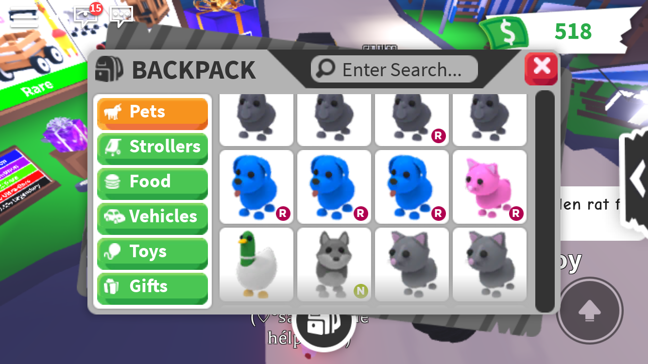 Trading My Inventory Well Everything But 4 Strollers And Golden Rats Fandom - roblox adopt me best inventory