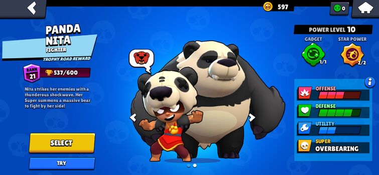 My Skin Collection Organized By Unlocking Date Fandom - panda helper brawl stars