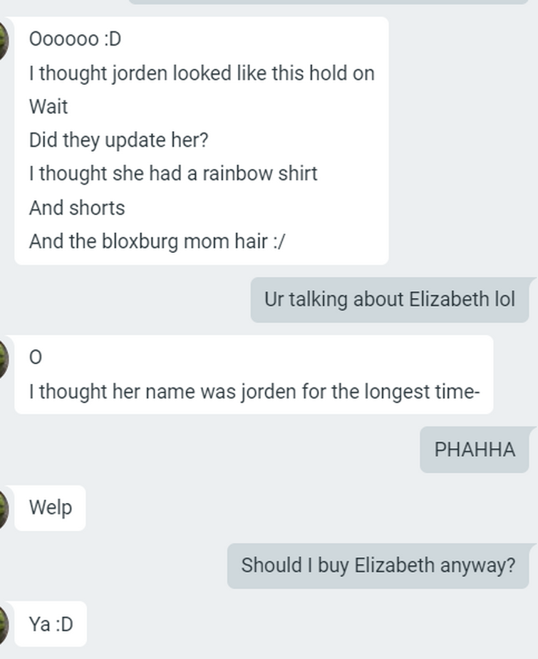 My Cousin Thought Elizabeth Was Jordan Fandom - 2k robux pic