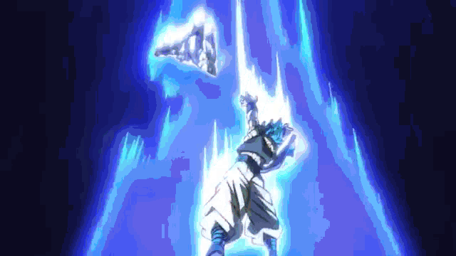 some cool Gogeta Blue GIFS i edited for some reason. feel free to download