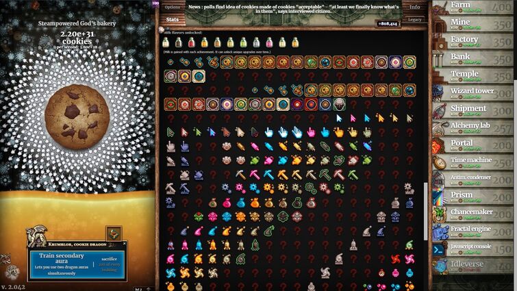 v. 2.043: Cookie Clicker Steam Workshop update :: Cookie Clicker