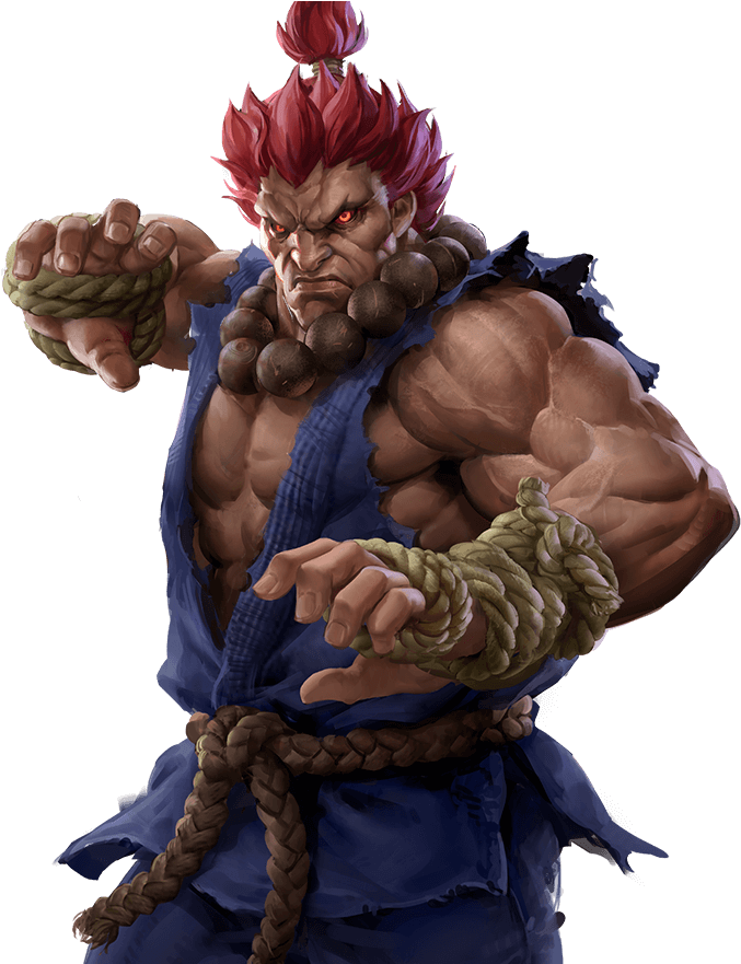 Akuma from Street Fighter - By @winglessfalcon on Itaku