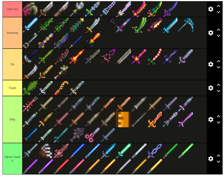 Best Melee Weapons In Terraria