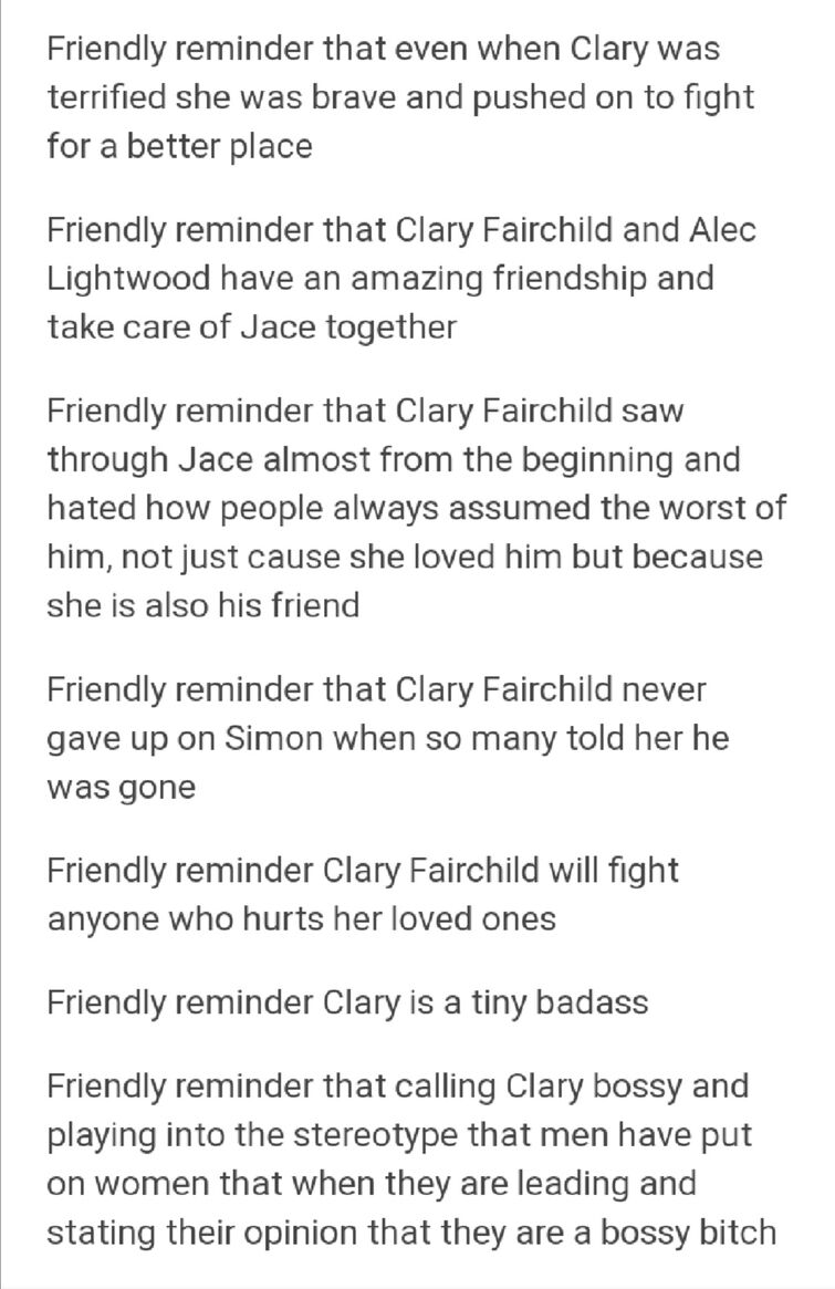 Clary Fairchild on X: 4., I love when she punched Camille   / X
