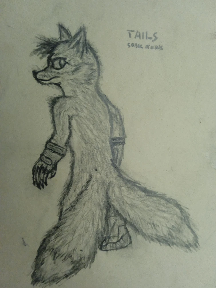 Tails redesign I made for my AU | Fandom