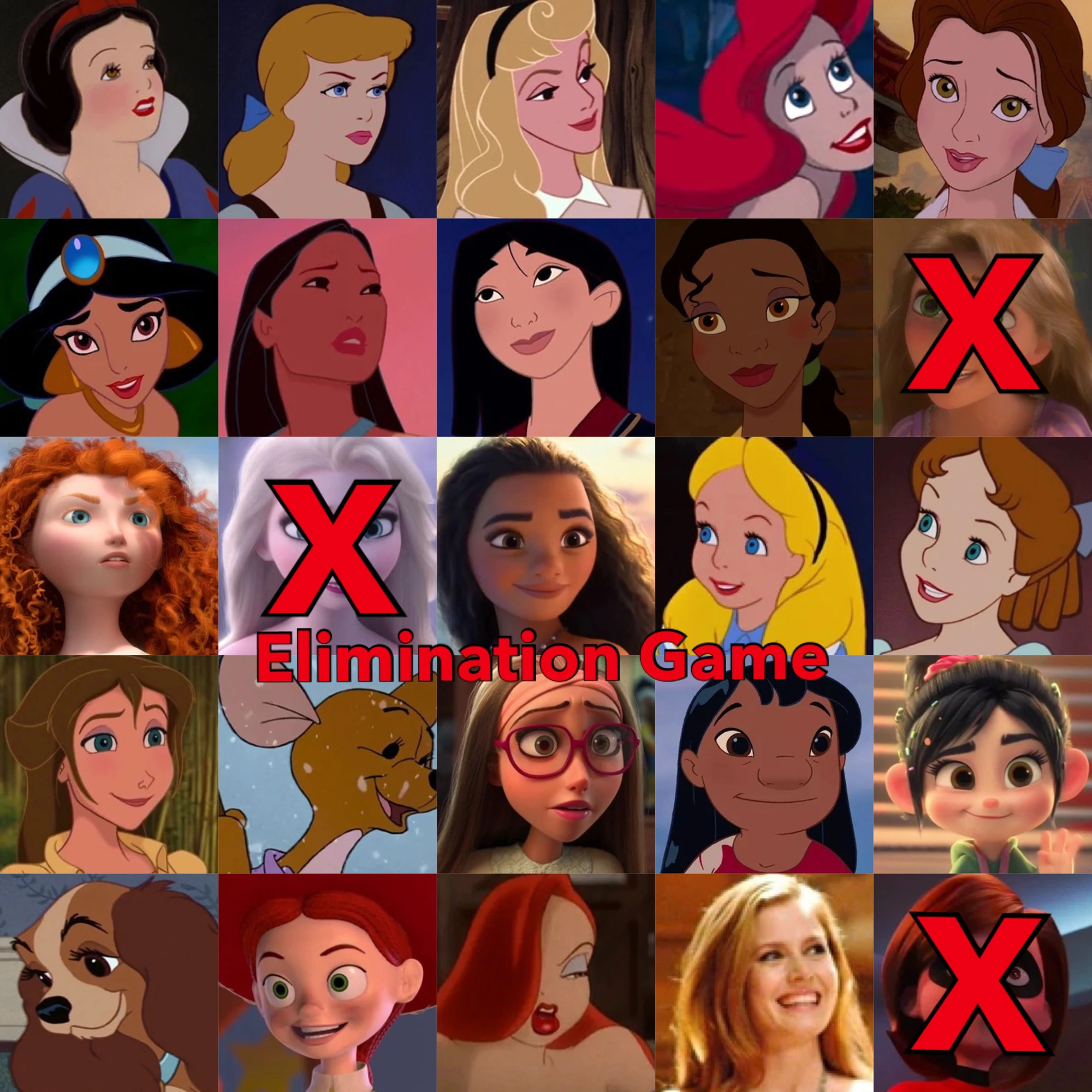 Disney Female Characters Elimination Game | Fandom
