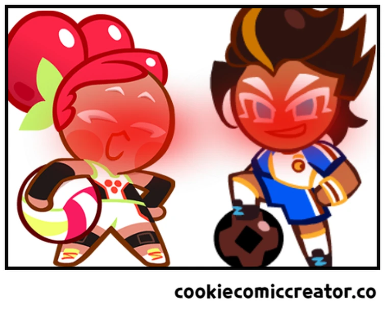 i made this couple called Cherry Ball cookie x Choco ball cookie (feel