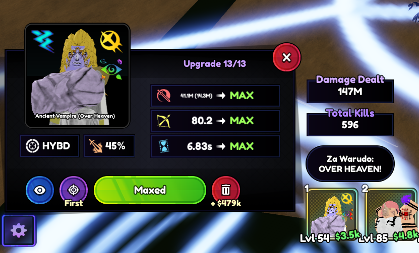 DIO OH AVATAR FULL SKILLTREE lvl 54 | Fandom