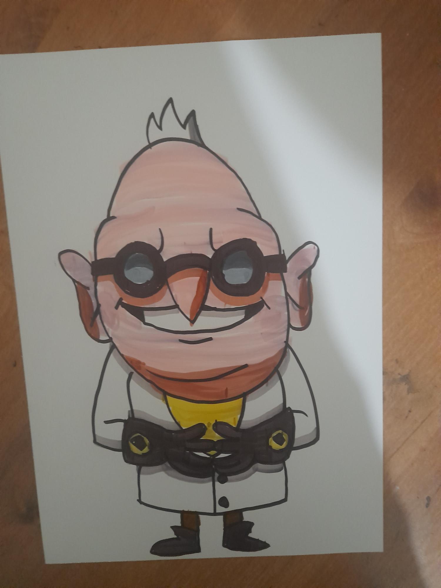 My drawing of Dr. Nefario (drawing villains every day 4/61) Fandom
