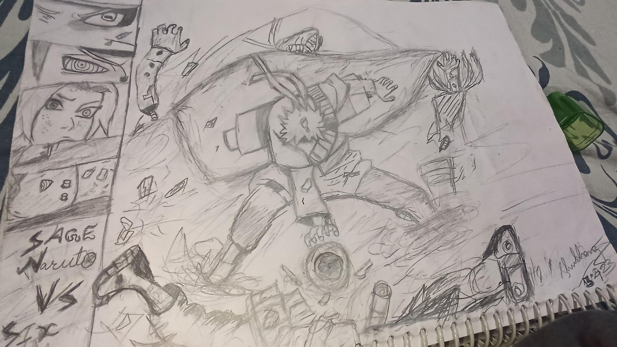 Rate this drawing out of 10 (Naruto vs Pain maga panel) | Fandom