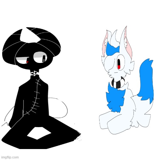 Should I Make A Cute Blue Wolf Puppy Sitting On A Cute Demon S Legs Image Fandom - demon wolves roblox