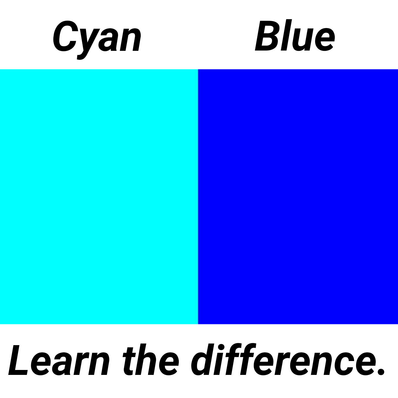 Cyan color facts~