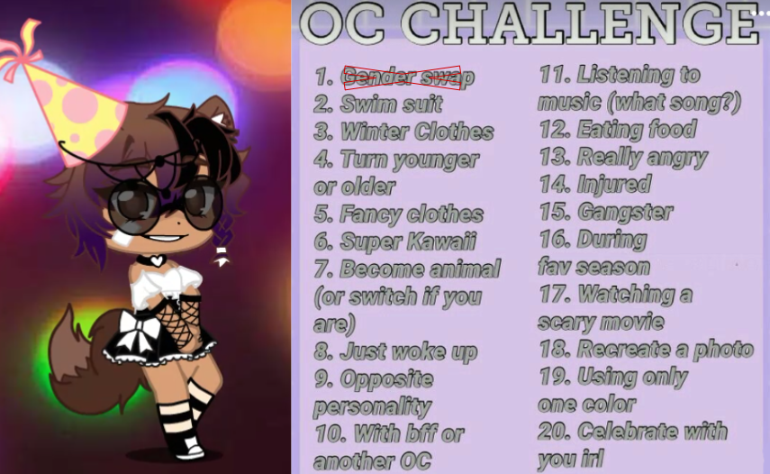 ╰┈➤ rate my gacha ocs! ; - oc challenge !!