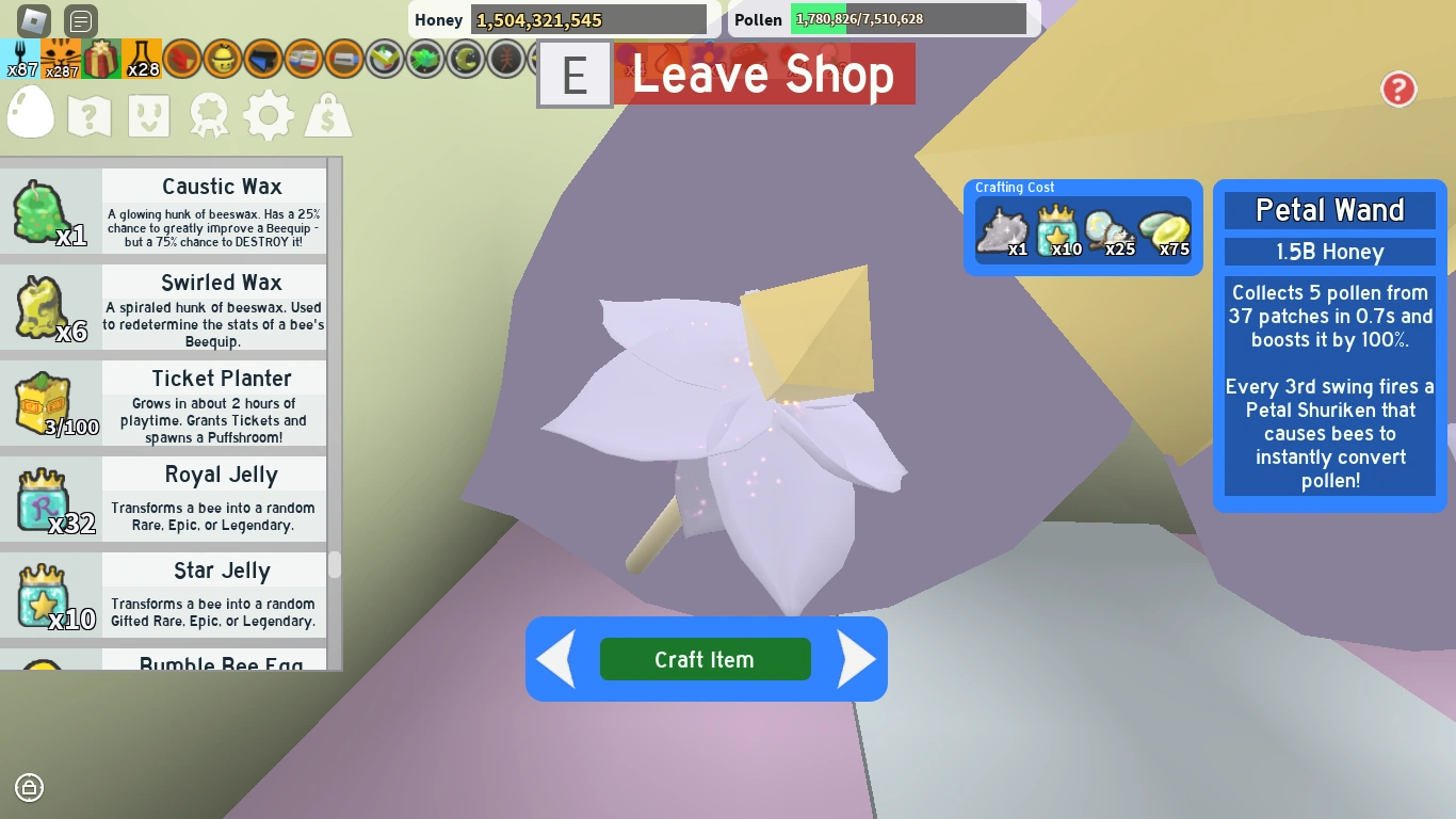 Im about to craft the petal wand Fandom