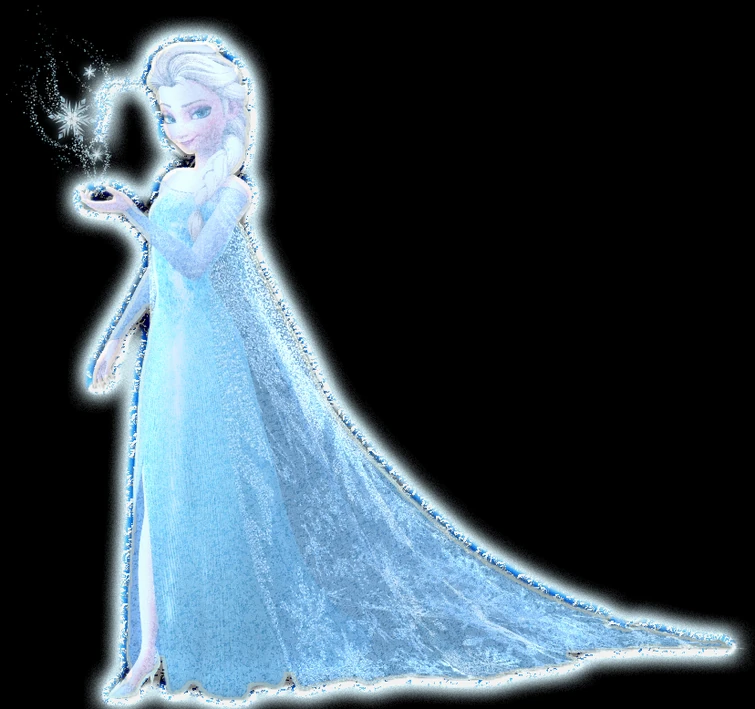 Funny style overlay Elsa from Frozen in ice style Fandom