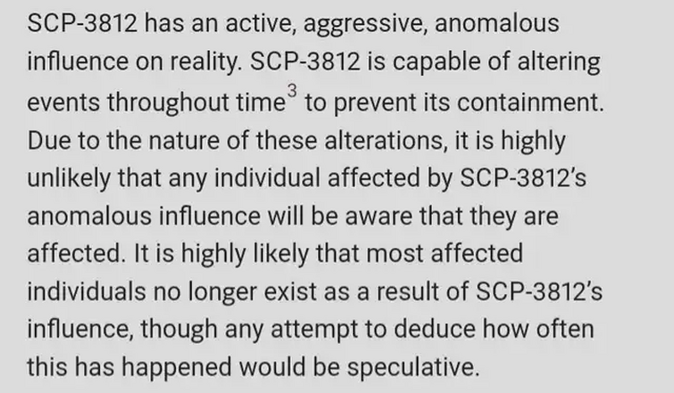 SCP 3812 powers and abilities