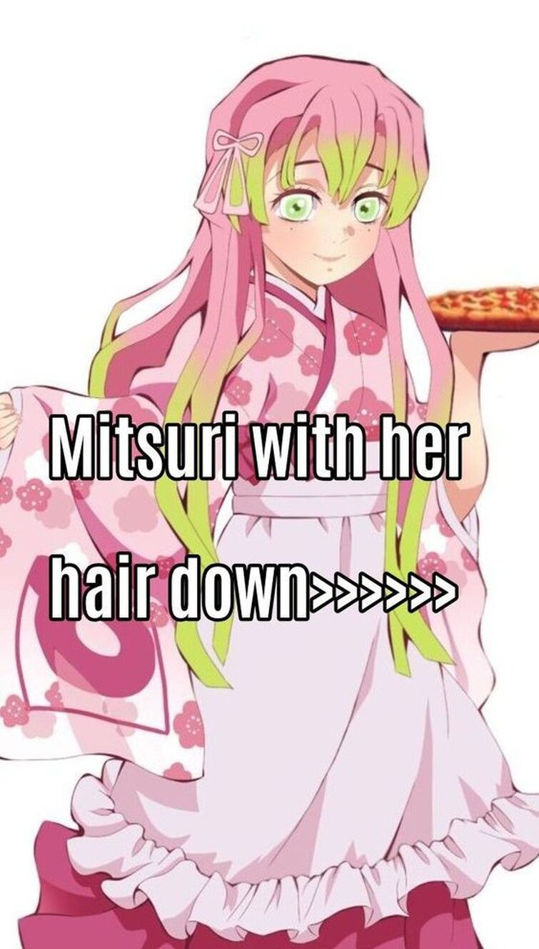 Mitsuri with her hair down | Fandom