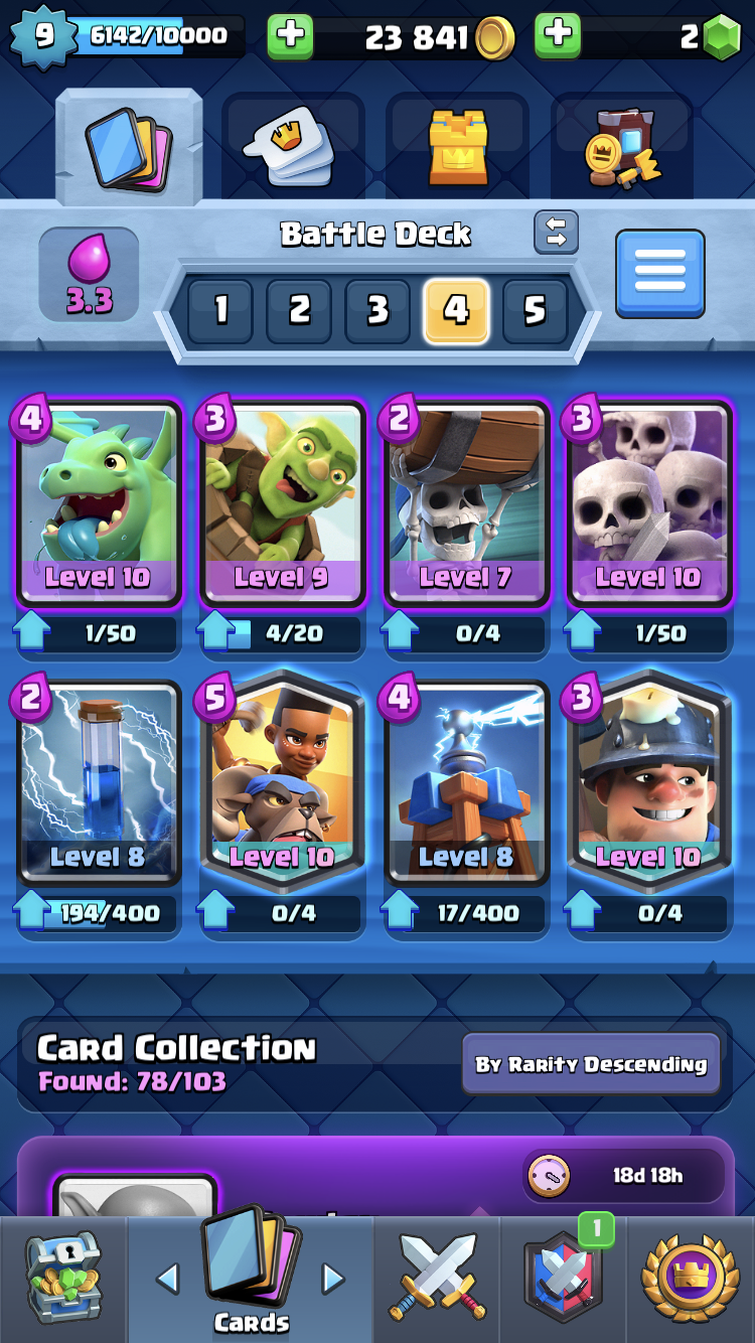 What is a good deck for arena 3?